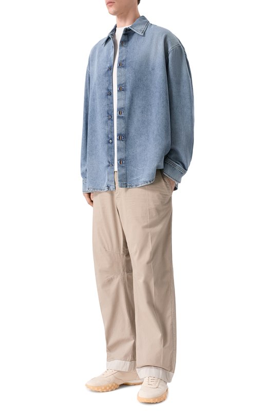 Хлопковые брюки Dsquared2 S74KB1101/S35175 Бежевый  S74KB1101/S35175 Фото 2