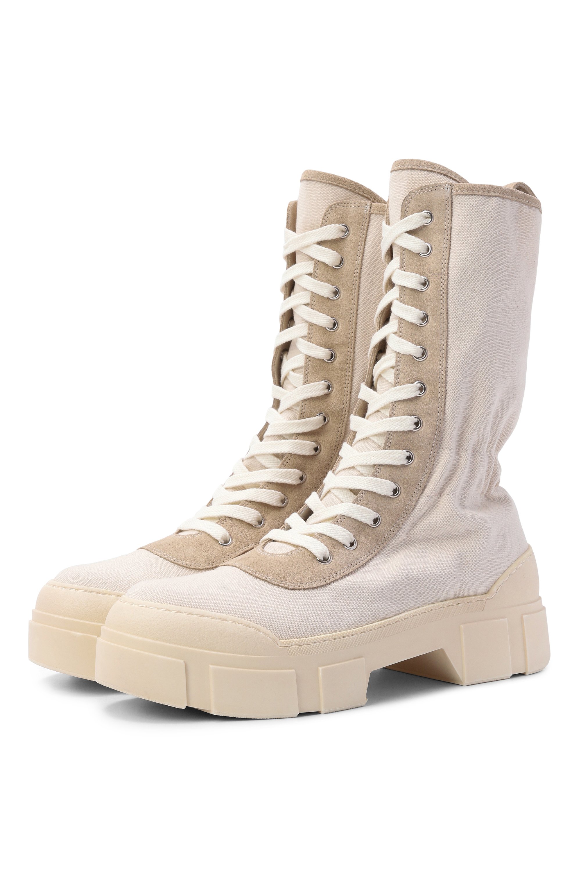 Текстильные ботинки v14_roccia VIC MATIE кремового цвета по цене 44800 руб., арт. 1K5006D_V14BRUBP96, фото 1 Текстильные ботинки v14_roccia VIC MATIE, арт. 1K5006D_V14BRUBP96, фото 1