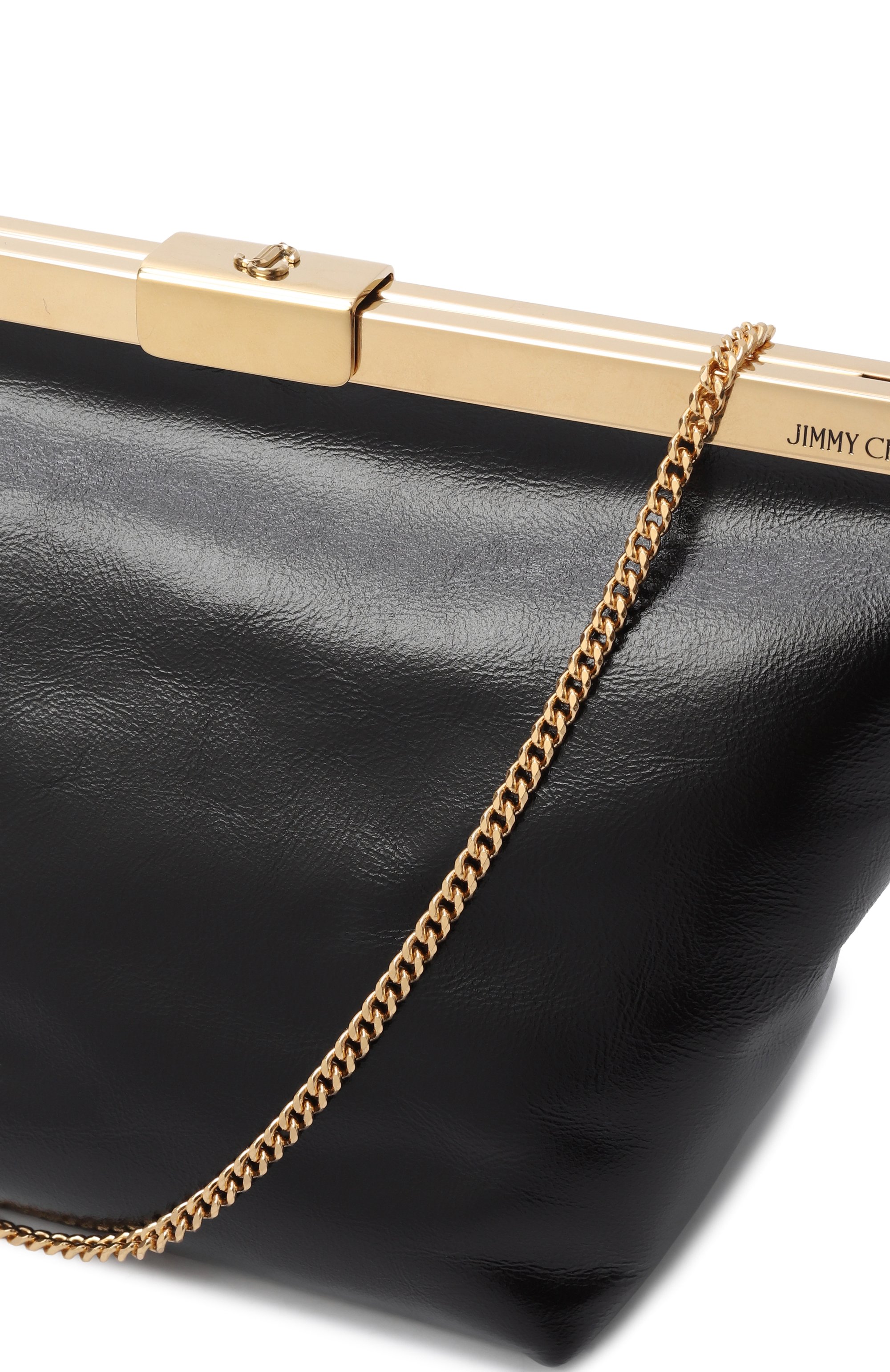 Клатч ganache JIMMY CHOO черного цвета по цене 89950 руб., арт. GANACHEGUV, фото 3 Клатч ganache JIMMY CHOO, арт. GANACHEGUV, фото 3