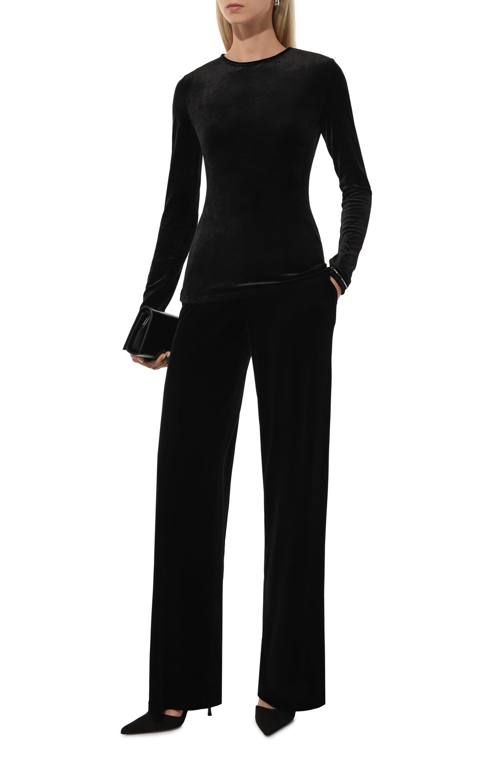 Бархатные брюки EMPORIO ARMANI, арт. 6D2P8D/2JW4Z, фото 2