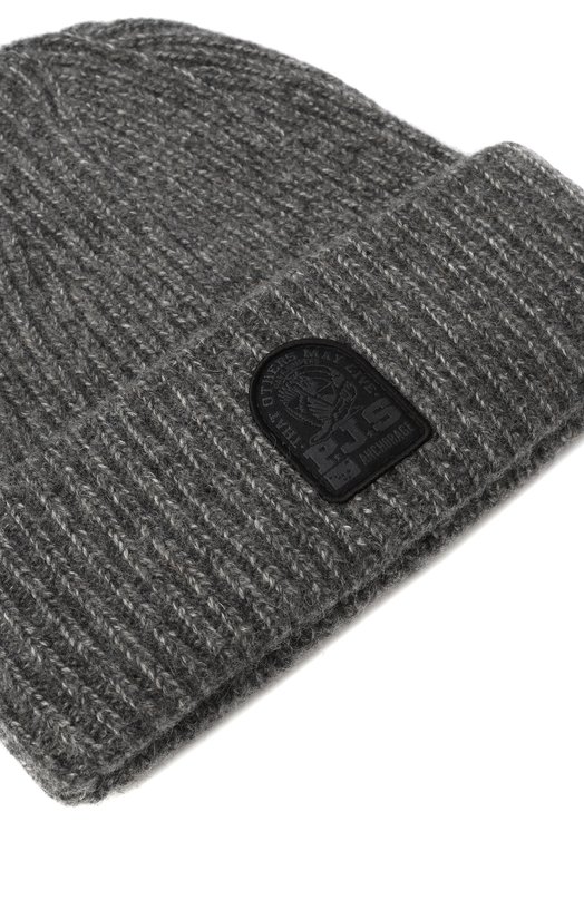 Шапка из шерсти и хлопка Parajumpers 25WMPAHAHA32 Серый  25WMPAHAHA32 Фото 3
