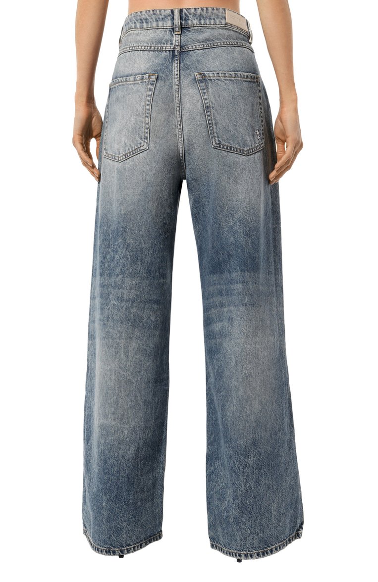 Женские джинсы debby ICON DENIM LA синего цвета, арт. DEBBY/ID8460 | Фото 4 (Длина (брюки, джинсы): Стандартные; Материал внешний: Хлопок, Деним; Кросс-КТ: Деним; Силуэт Ж (брюки и джинсы): Широкие; Стили: Кэжуэл; Детали: Делаве; Автоматизация ТО: Проставлено; Автоматизация состава: Проставлено)