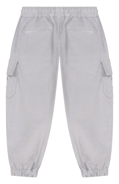 Вельветовые джоггеры DOLCE & GABBANA серого цвета по цене 59900 руб., арт. L45P24/FUWFI_001, фото 2 Вельветовые джоггеры DOLCE & GABBANA, арт. L45P24/FUWFI_001, фото 2