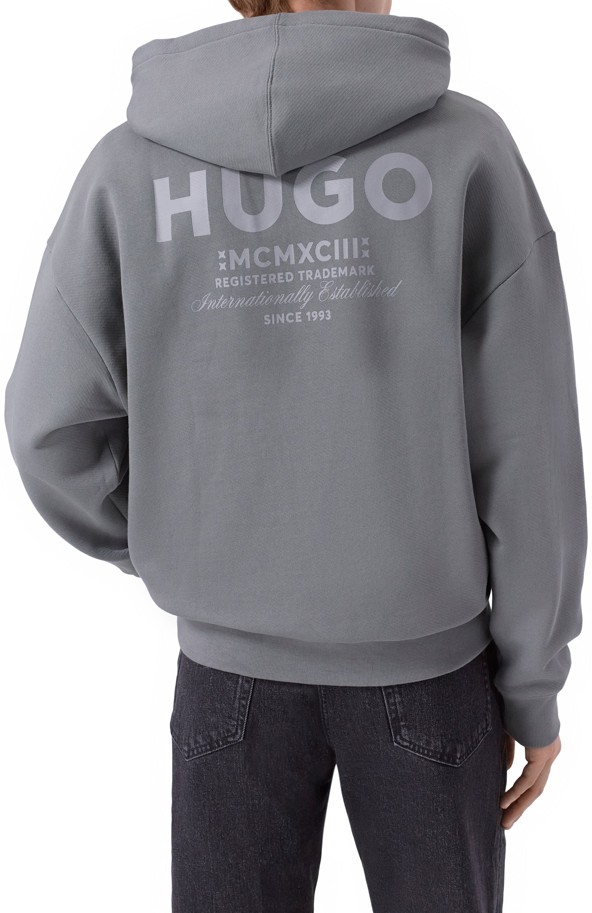 Хлопковое худи HUGO BLUE, арт. 50510724, фото 4