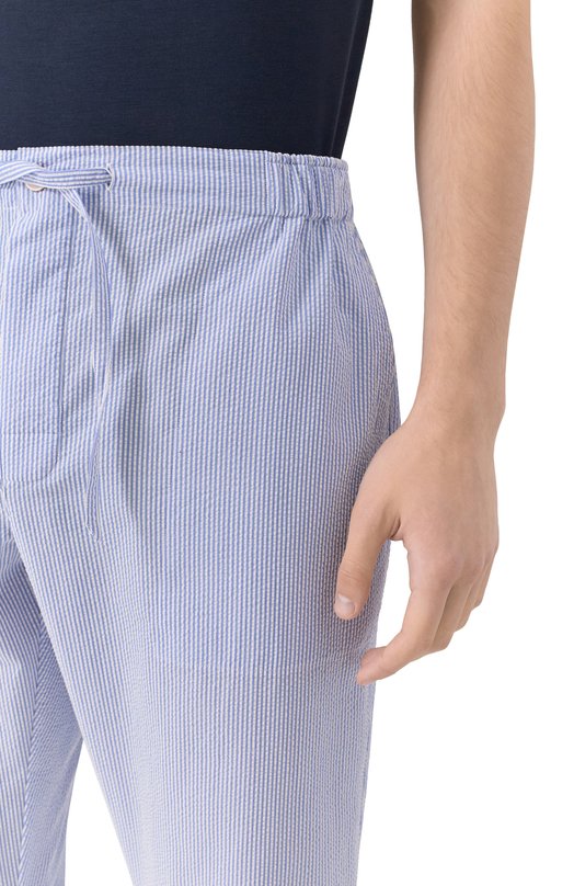 Хлопковые брюки Roberto Ricetti PATASCA/0R034042 Голубой  PATASCA/0R034042 Фото 5