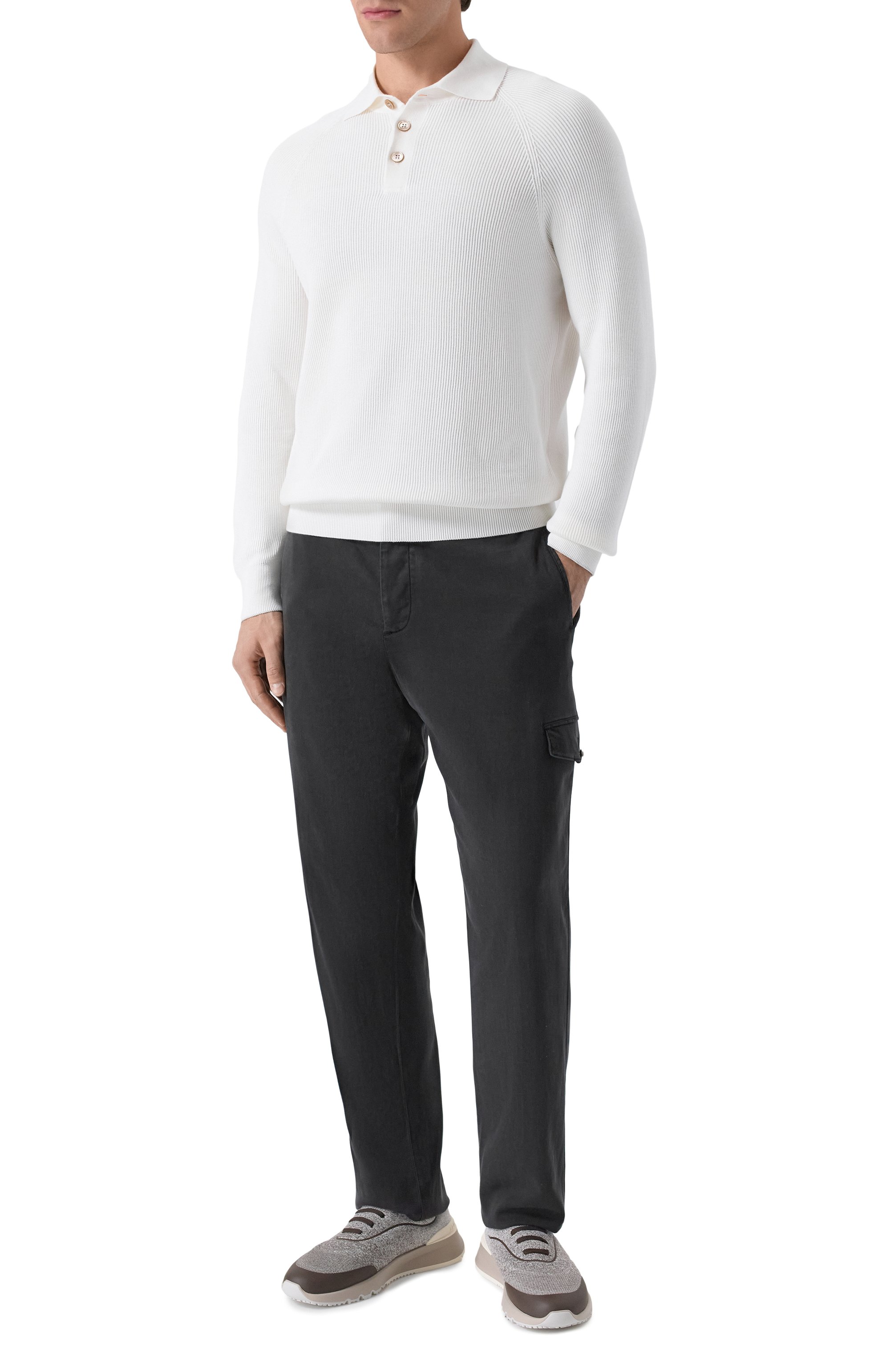 Текстильные кроссовки BRUNELLO CUCINELLI, арт. MZUEHR0342, фото 2