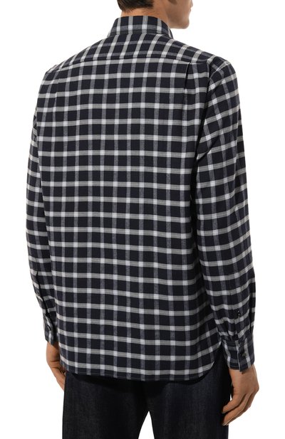 Хлопковая рубашка ZILLI, арт. SP0D01M010013168Q, фото 4