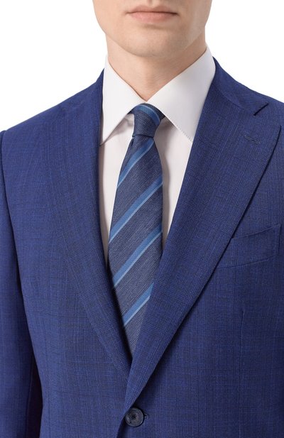 Галстук из шелка и льна ZILLI, арт. CRAV02M0617VD0R00, фото 2