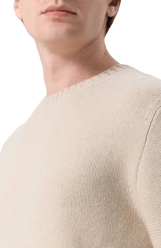 Кашемировый свитер Loro Piana FA05746 Бежевый  FA05746 Фото 5