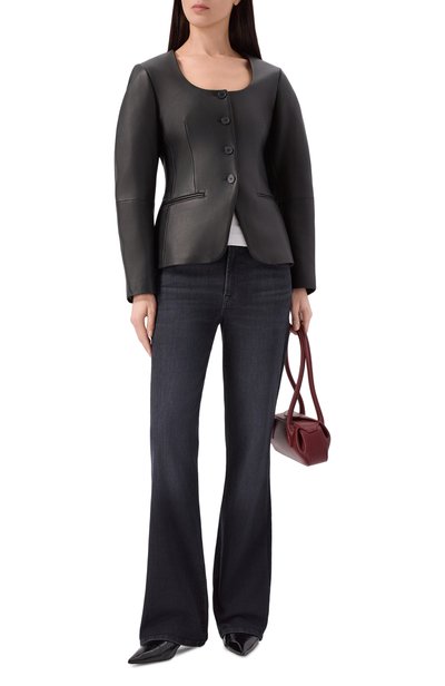 Джинсы the leggy bootcut 7 FOR ALL MANKIND темно-серого цвета по цене 31900 руб., арт. 7U4X0C34-450, фото 2 Джинсы the leggy bootcut 7 FOR ALL MANKIND, арт. 7U4X0C34-450, фото 2