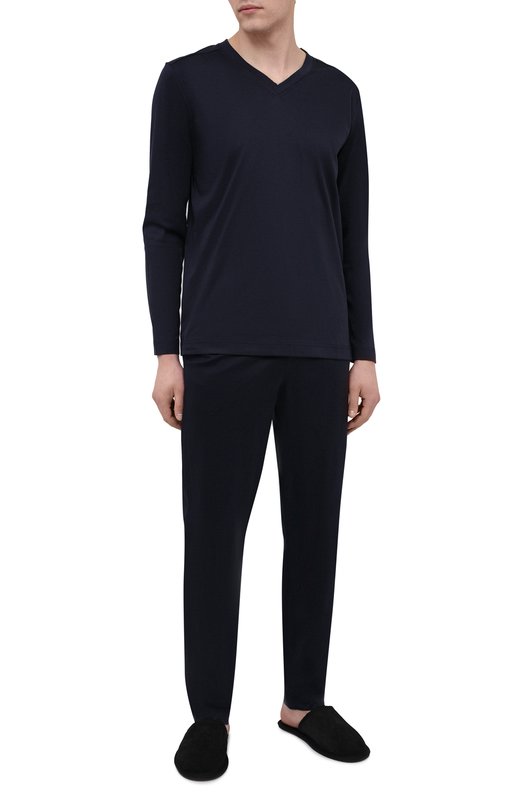Хлопковые домашние брюки Zimmerli 3460-95304 Синий  3460-95304 Фото 2