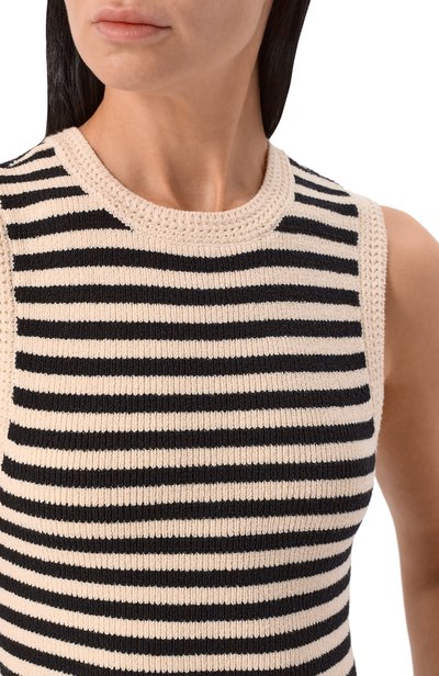 Хлопковый топ FRAME DENIM, арт. WE26KSW002/THE C0ASTAL STRIPE TANK, фото 5