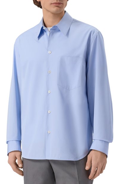 Хлопковая рубашка JIL SANDER, арт. J22DL0352/J45001, фото 3