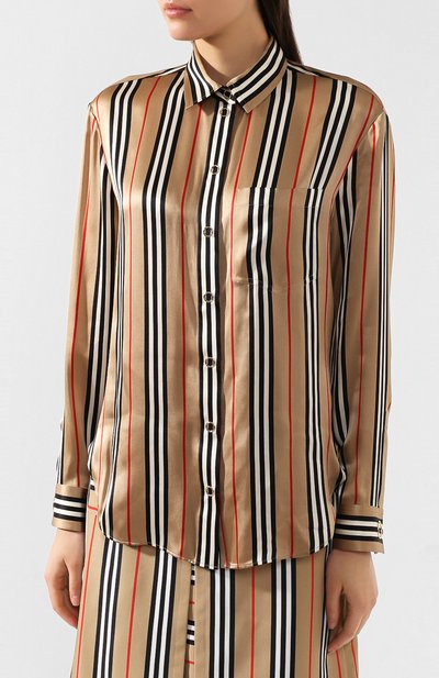 Шелковая рубашка BURBERRY, арт. 8011074, фото 3
