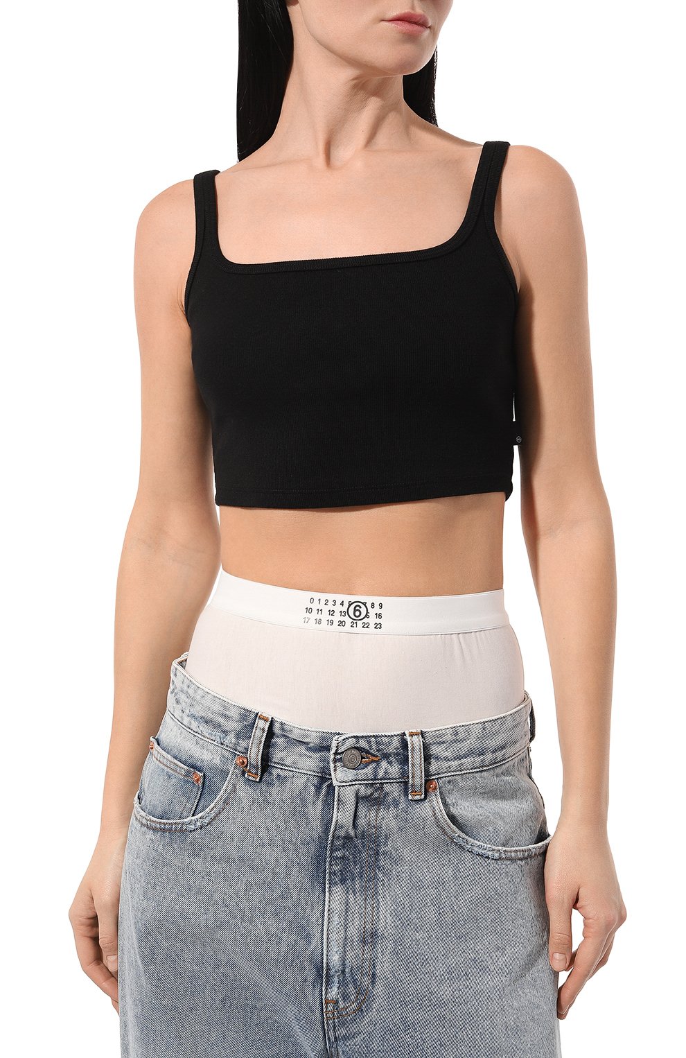 Хлопковый топ AG ADRIANO GOLDSCHMIED, арт. HRB71377, фото 3