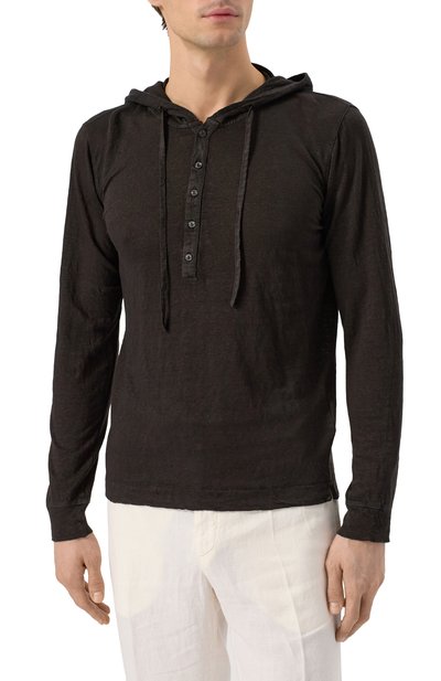 Льняной лонгслив-хенли 120% LINO, арт. 32ALIM7553/E908/S00, фото 3