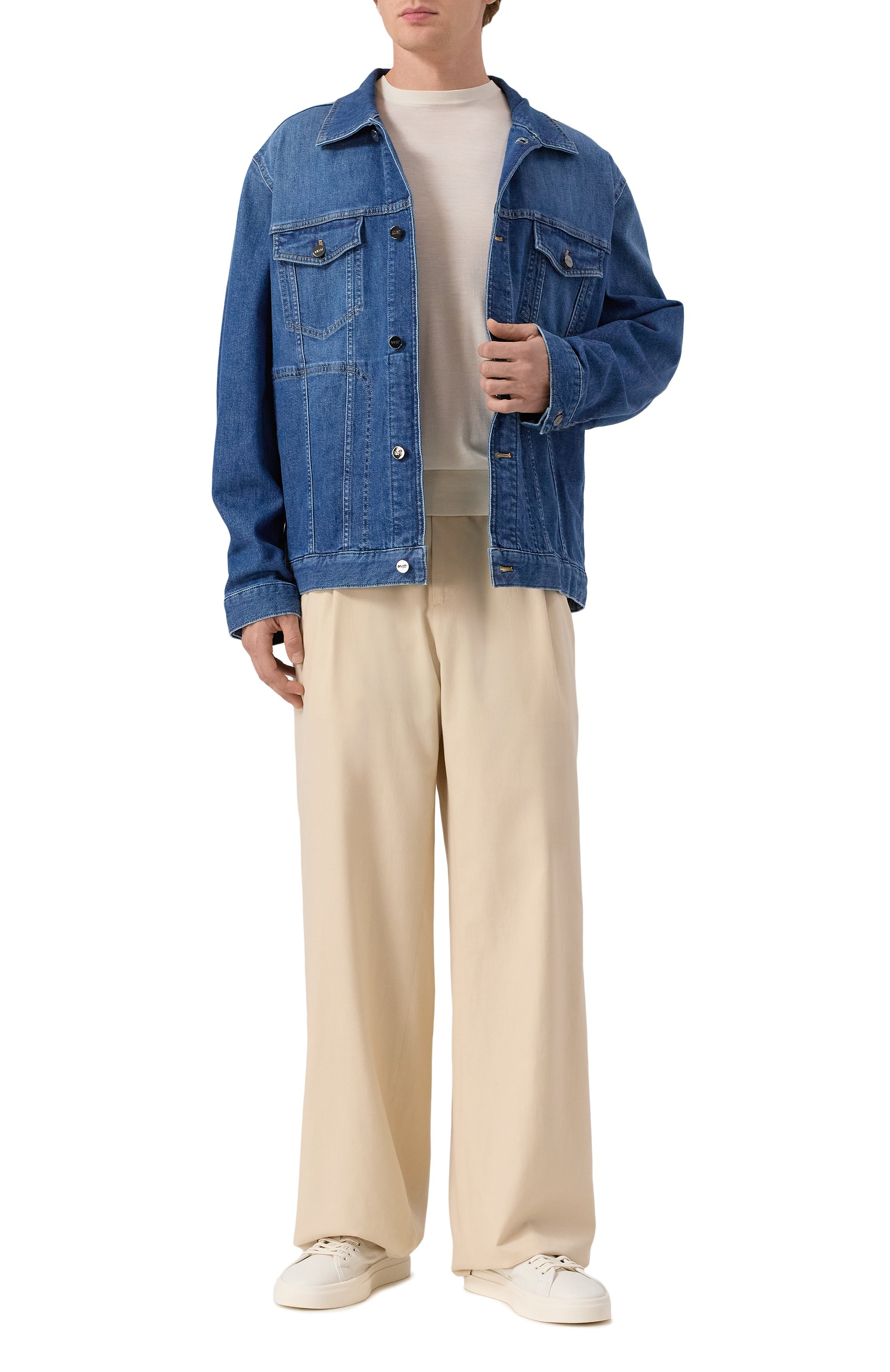 Брюки из хлопка и шелка MVST, арт. 25E/X1P/0/B011/0207, фото 2