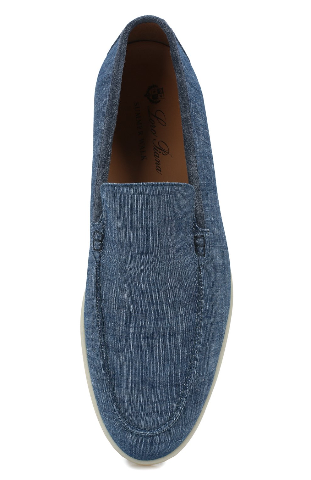 Текстильные лоферы summer walk LORO PIANA, арт. FAL1675, фото 5