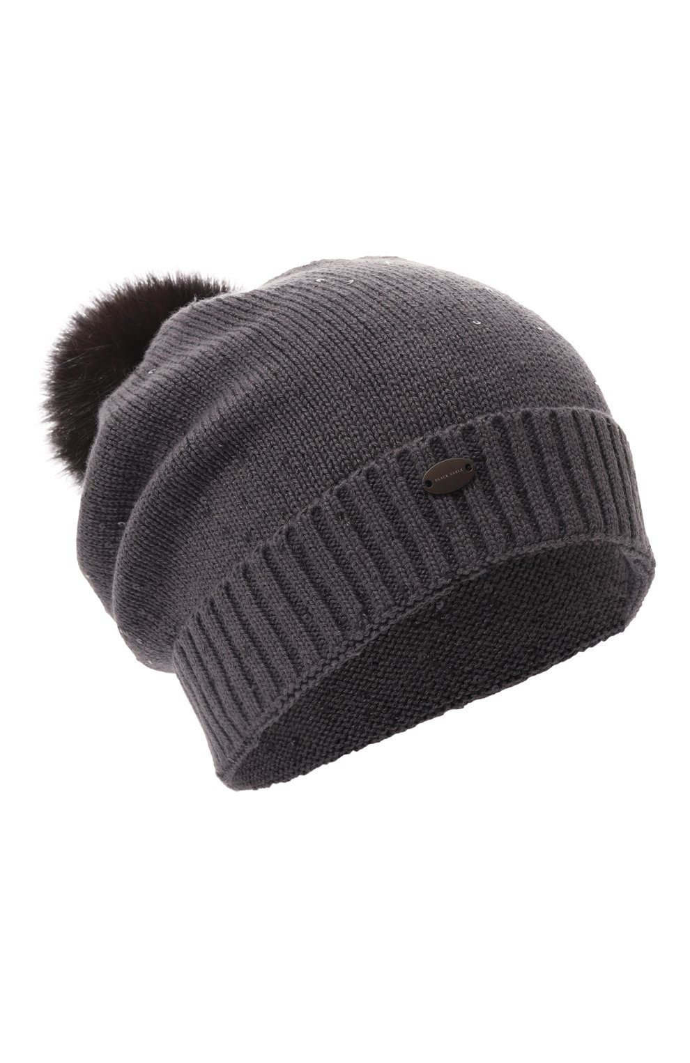 Шапка из кашемира и шелка с отделкой из соболя BLACK SABLE, арт. BS-47CC15, фото 1