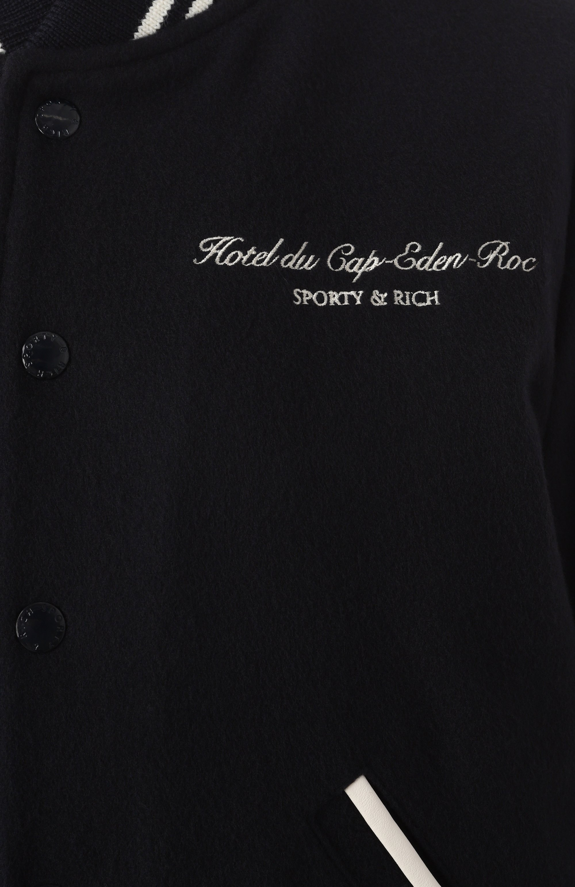 Шерстяной бомбер SPORTY AND RICH, арт. 0W007501651BL32, фото 6