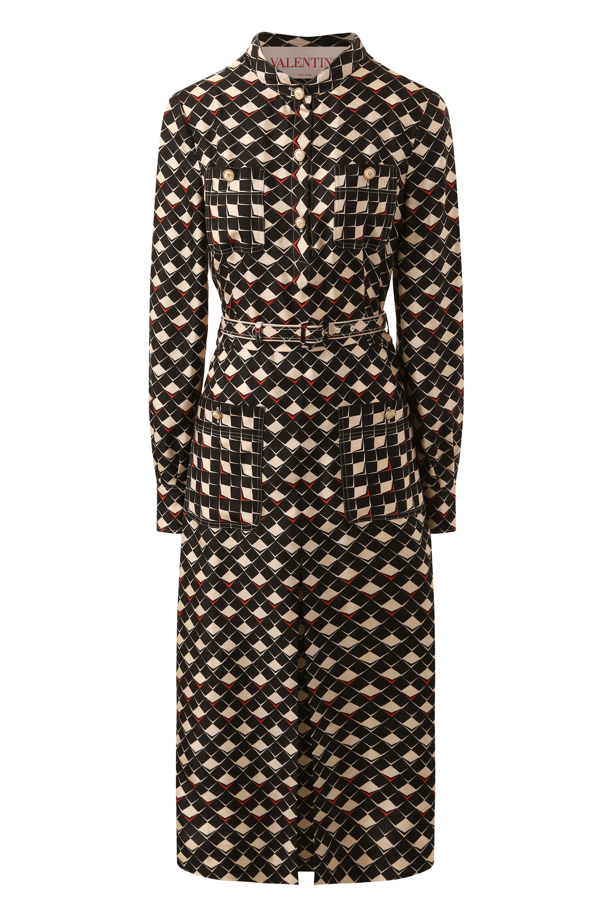 Шелковое платье VALENTINO разноцветного цвета по цене 672000 руб., арт. 6B3VAF61943, фото 1 Шелковое платье VALENTINO, арт. 6B3VAF61943, фото 1