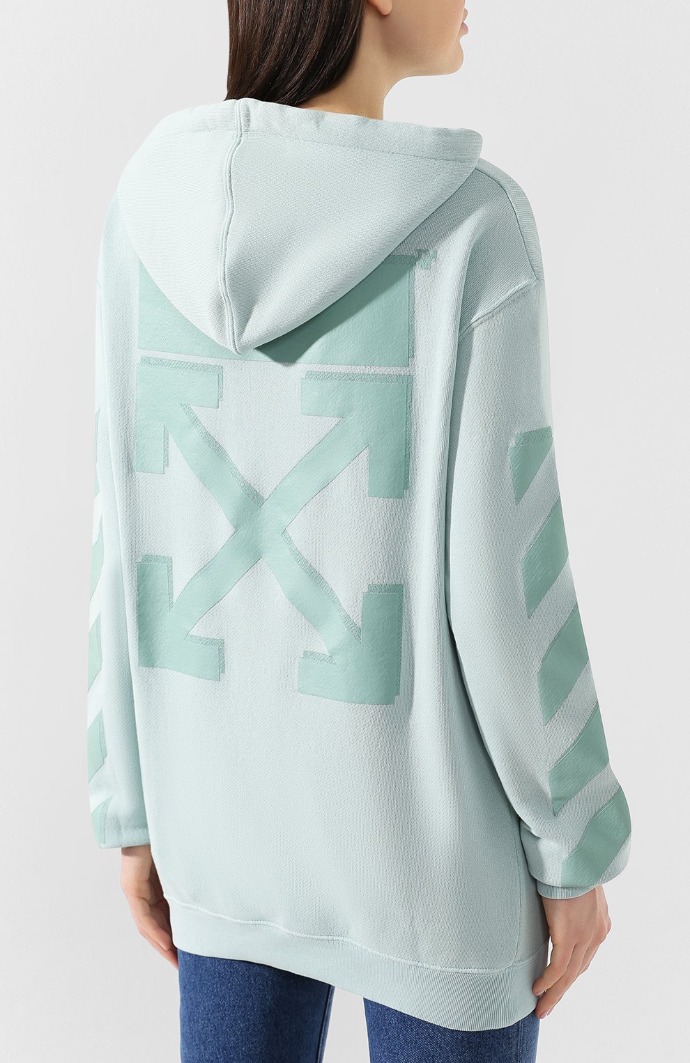 Хлопковое худи OFF-WHITE, арт. 0WBB032S19D970833131, фото 4