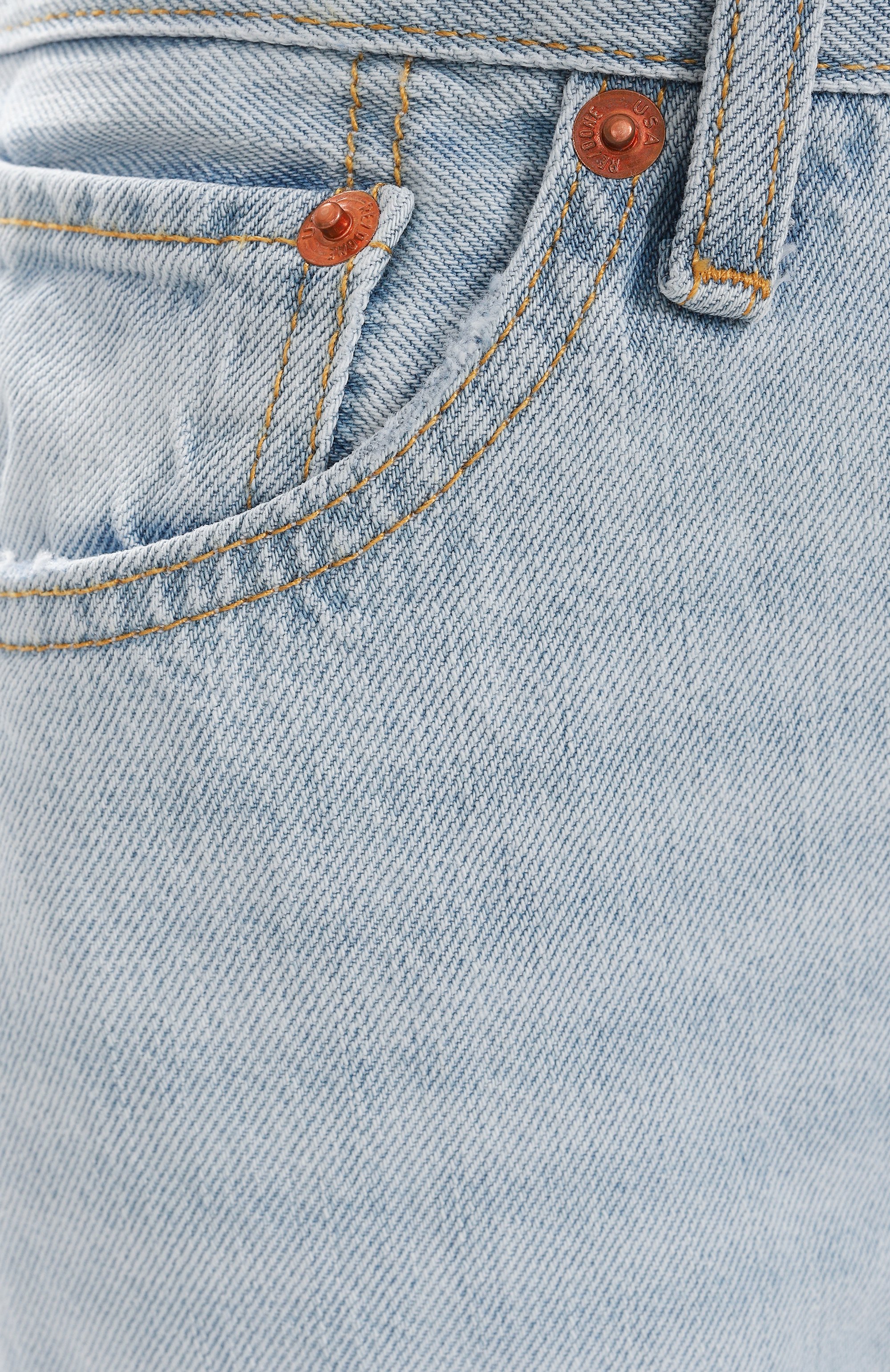 Джинсы 90s RE/DONE голубого цвета по цене 49450 руб., арт. 168-03W90HRL0, фото 6 Джинсы 90s RE/DONE, арт. 168-03W90HRL0, фото 6