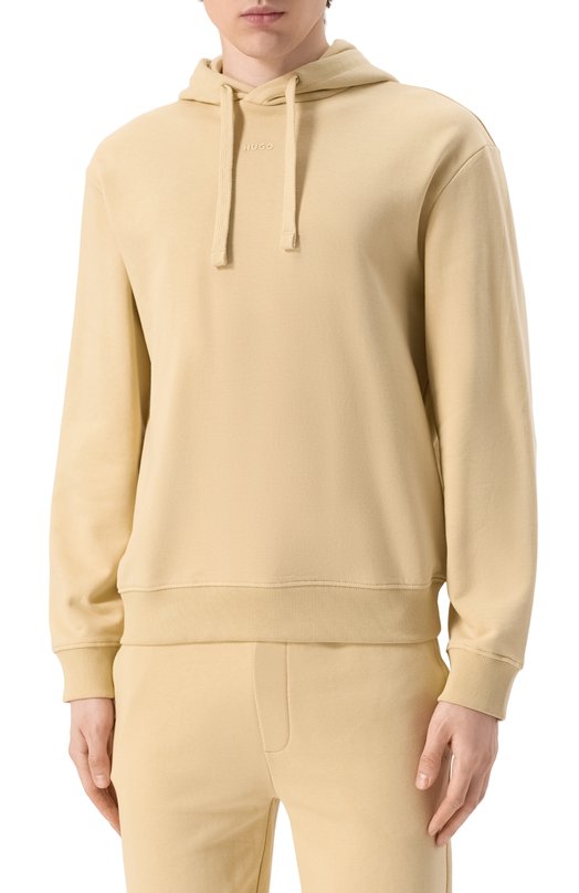 Хлопковый спортивный костюм HUGO 50492581 Бежевый  50492581 Фото 2