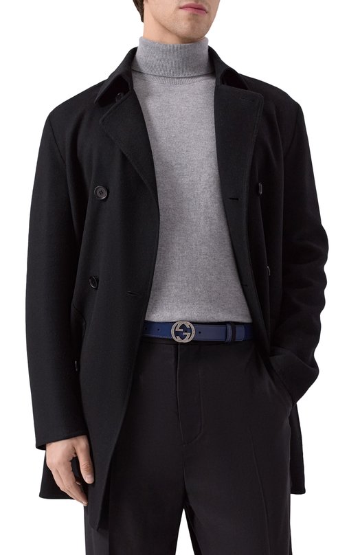 Кожаный ремень Gucci 812256/0YA0N Синий  812256/0YA0N Фото 2
