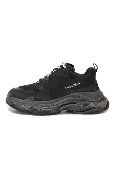 Комбинированные кроссовки triple s clear sole BALENCIAGA черного цвета по цене 111000 руб., арт. 541624/W0901, фото 3 Комбинированные кроссовки triple s clear sole BALENCIAGA, арт. 541624/W0901, фото 3