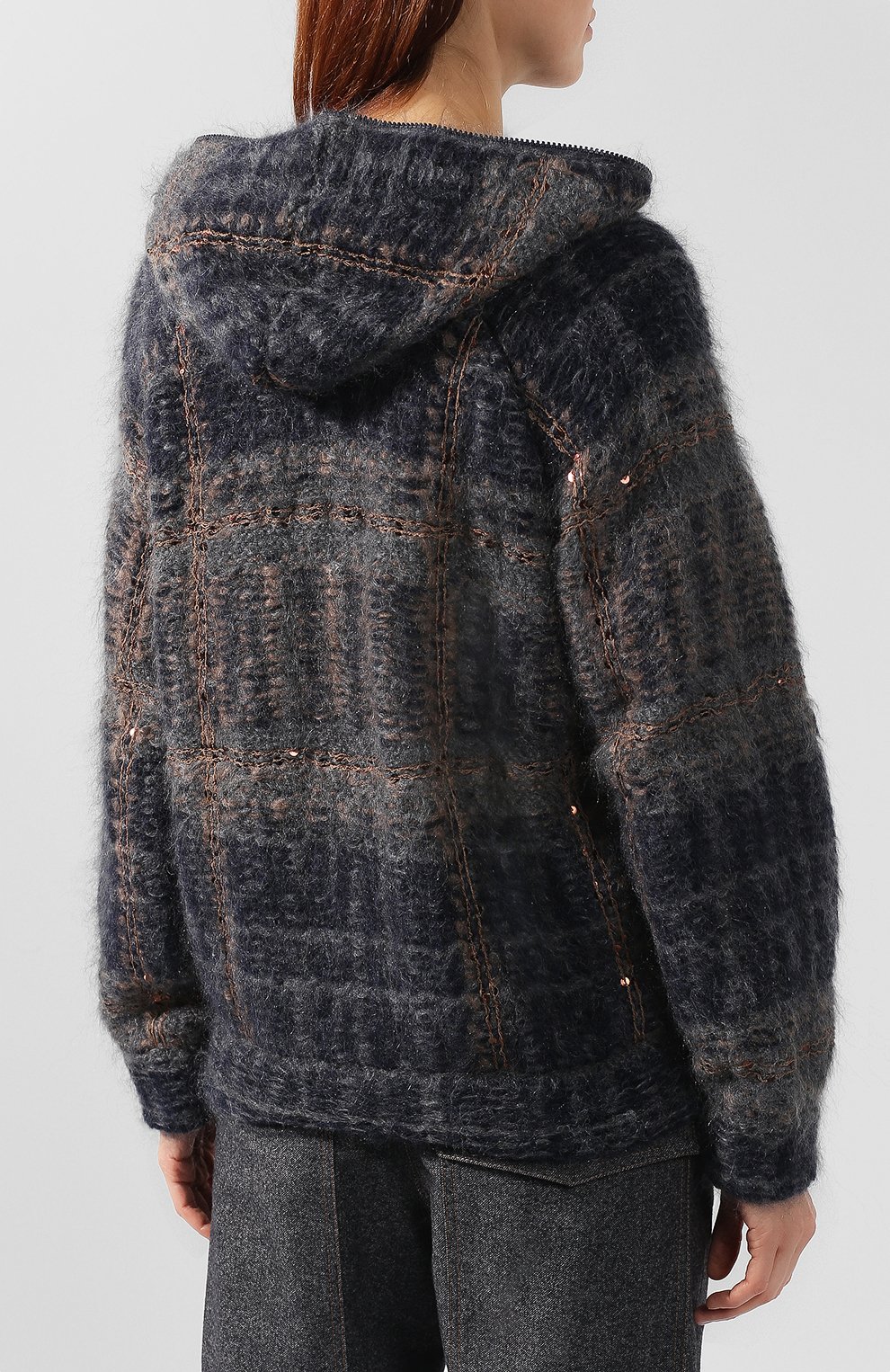 Кардиган на молнии с капюшоном BRUNELLO CUCINELLI, арт. M4U320406, фото 4