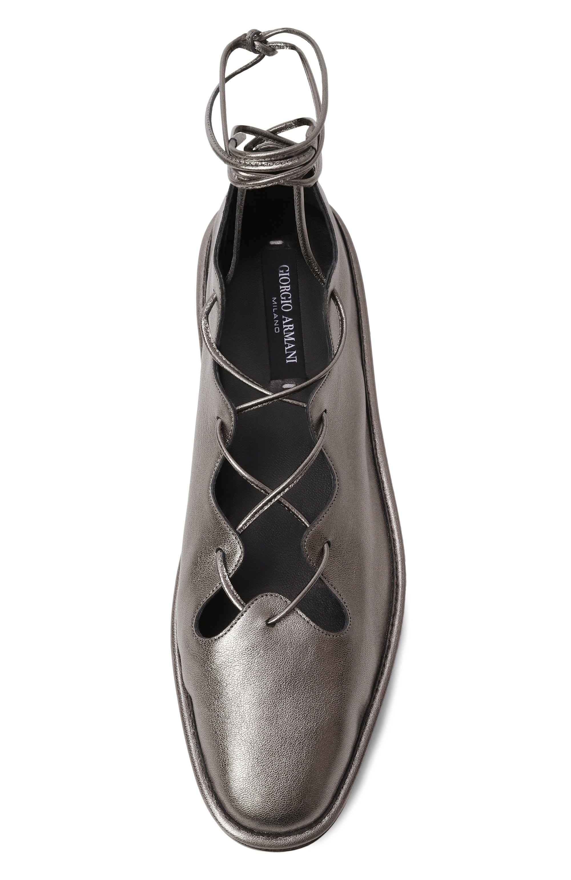 Кожаные балетки GIORGIO ARMANI, арт. GW002807/AF24125, фото 6