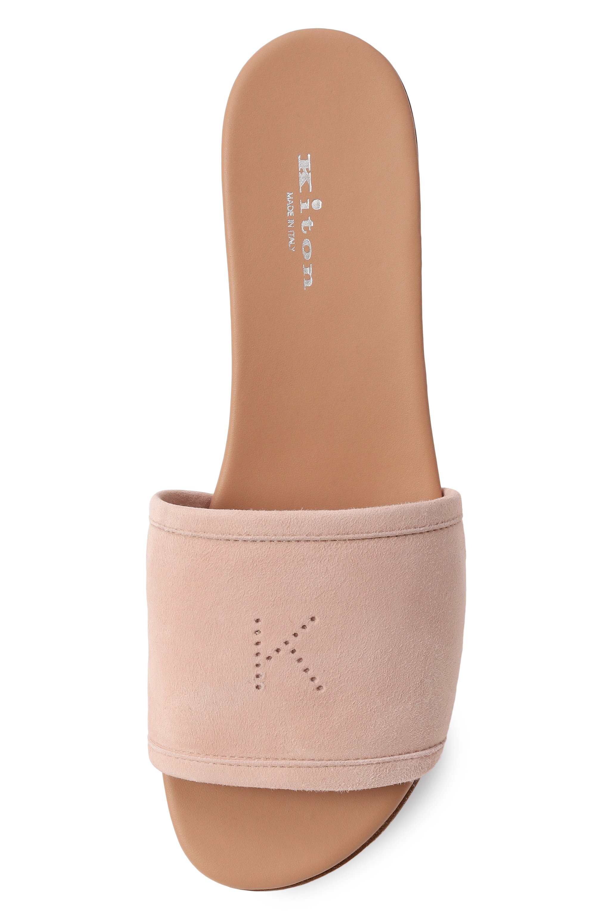 Замшевые шлепанцы KITON, арт. D57809N0100816, фото 6