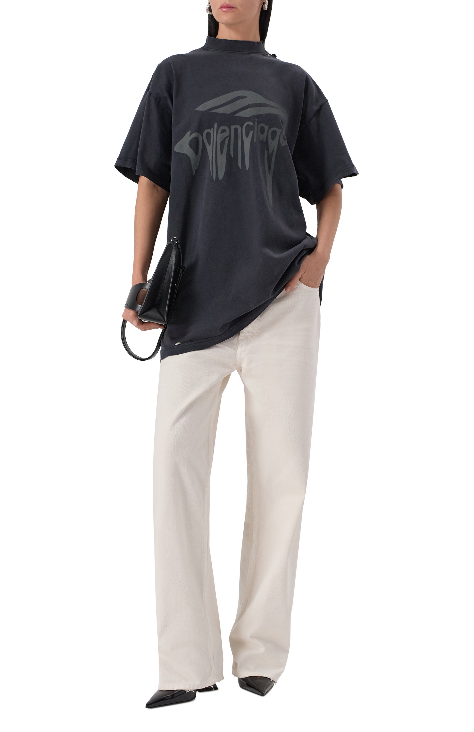 Хлопковая футболка BALENCIAGA, арт. 787349/TRVS8, фото 6