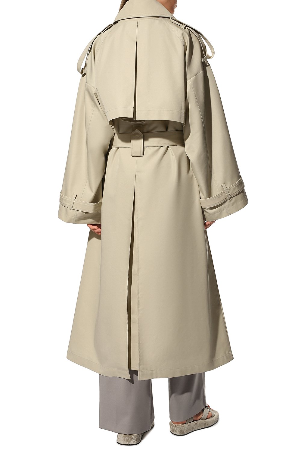 Двубортный тренч  LESYANEBO, арт. FW22/H-465/LT, фото 4