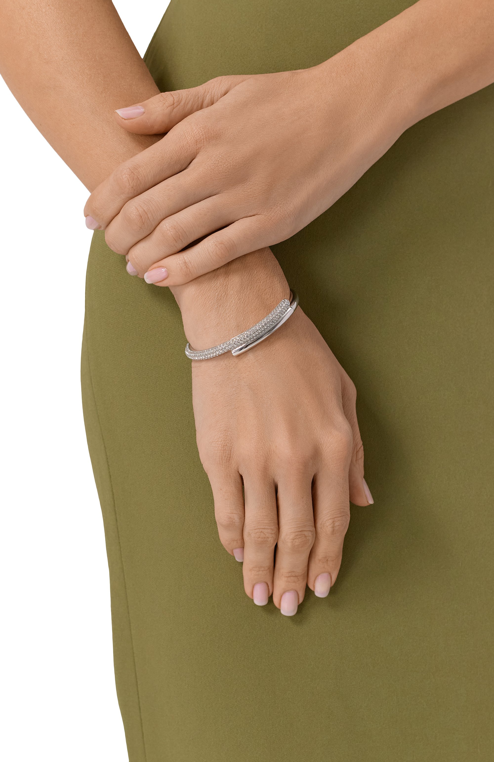 Браслет dextera SWAROVSKI серебряного цвета по цене 35400 руб., арт. 5670252, фото 2 Браслет dextera SWAROVSKI, арт. 5670252, фото 2