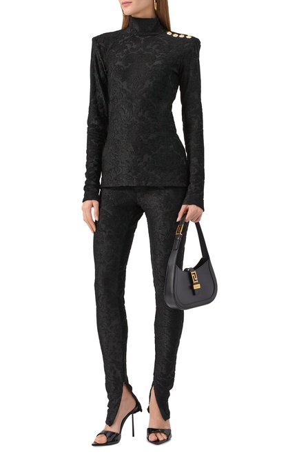 Женские легинсы из вискозы BALMAIN, арт. FF10C041/JK65