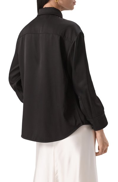 Рубашка из вискозы и шелка JIL SANDER, арт. J01DL0156/J65112, фото 4