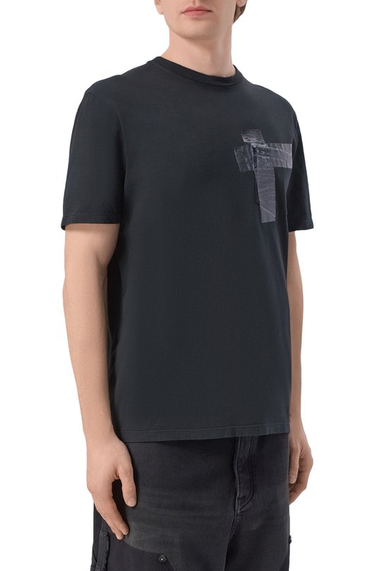 Хлопковая футболка Maison Margiela S67GC0048/S24575 Чёрный  S67GC0048/S24575 Фото 3