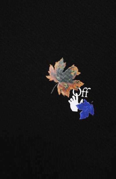 Хлопковое худи OFF-WHITE черного цвета по цене 66300 руб., арт. 0WBB032E20JER0031001, фото 5 Хлопковое худи OFF-WHITE, арт. 0WBB032E20JER0031001, фото 5