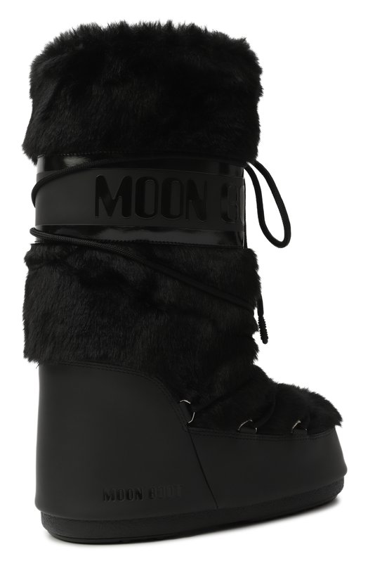 Сапоги Icon из экомеха Moon Boot 80D1408900 Чёрный  80D1408900 Фото 5