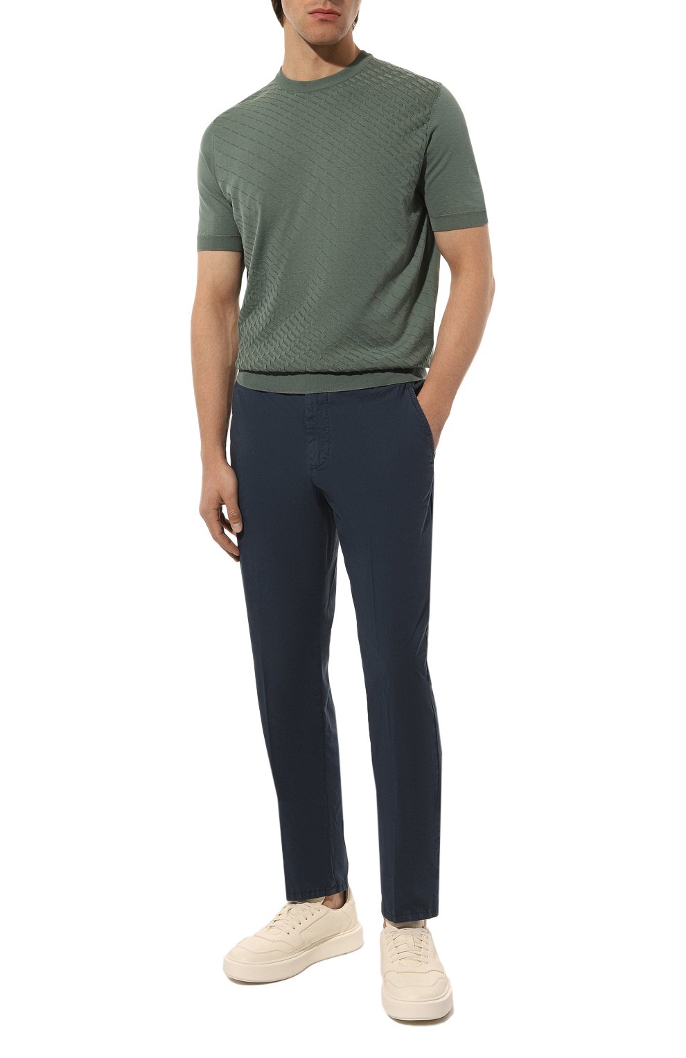 Хлопковый джемпер STEFANO RICCI зеленого цвета по цене 115000 руб., арт. K616303G10/F23213, фото 2 Хлопковый джемпер STEFANO RICCI, арт. K616303G10/F23213, фото 2