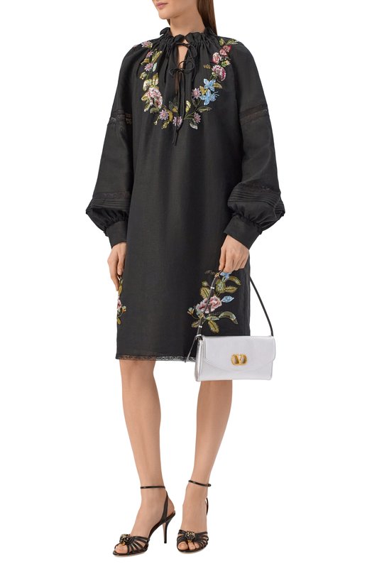 Сумка DeVain small Valentino 8W0B0T31/NVB Серебряный  8W0B0T31/NVB Фото 3