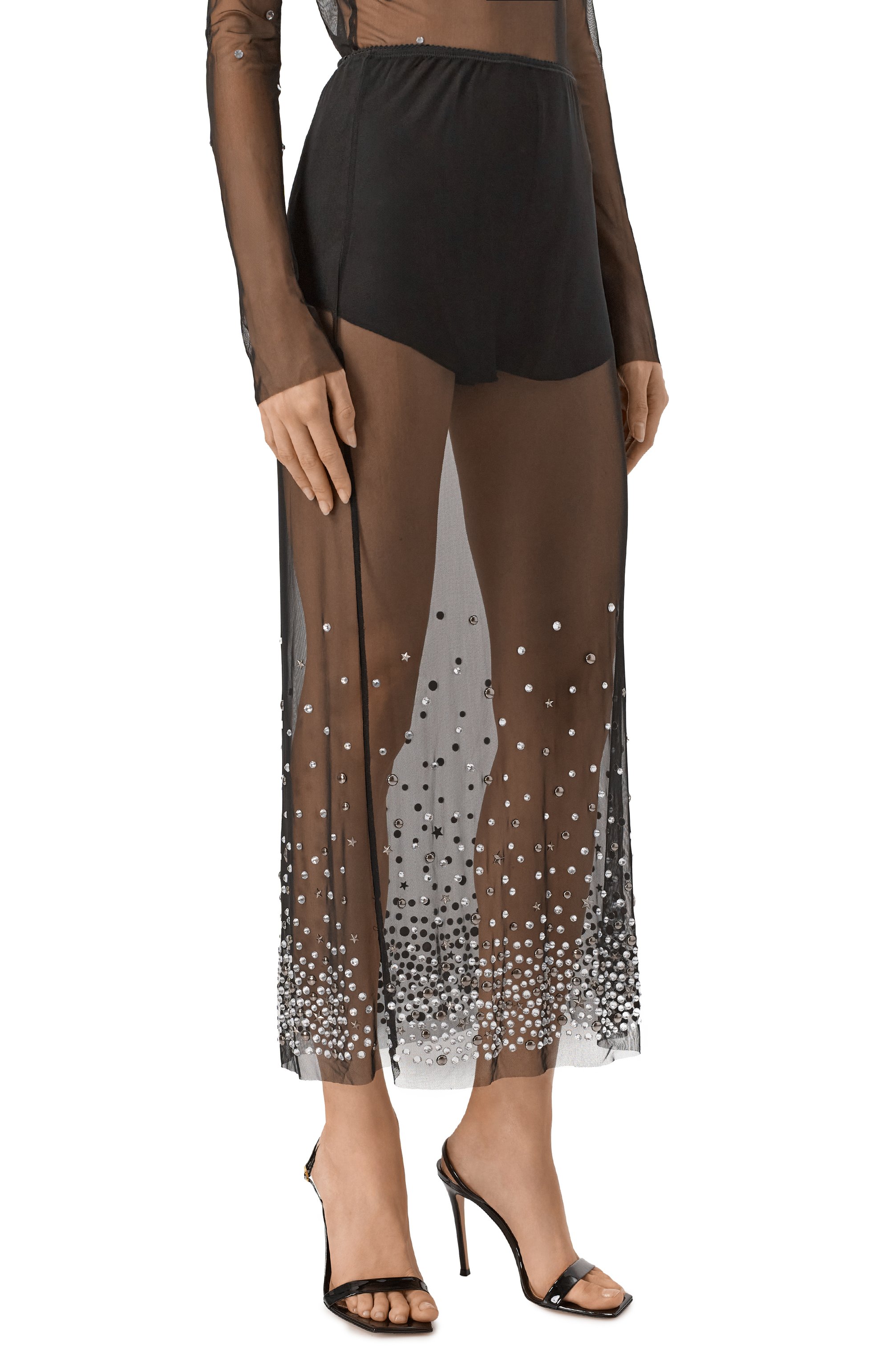 Юбка с отделкой стразами ERIKA CAVALLINI, арт. P5W002, фото 3