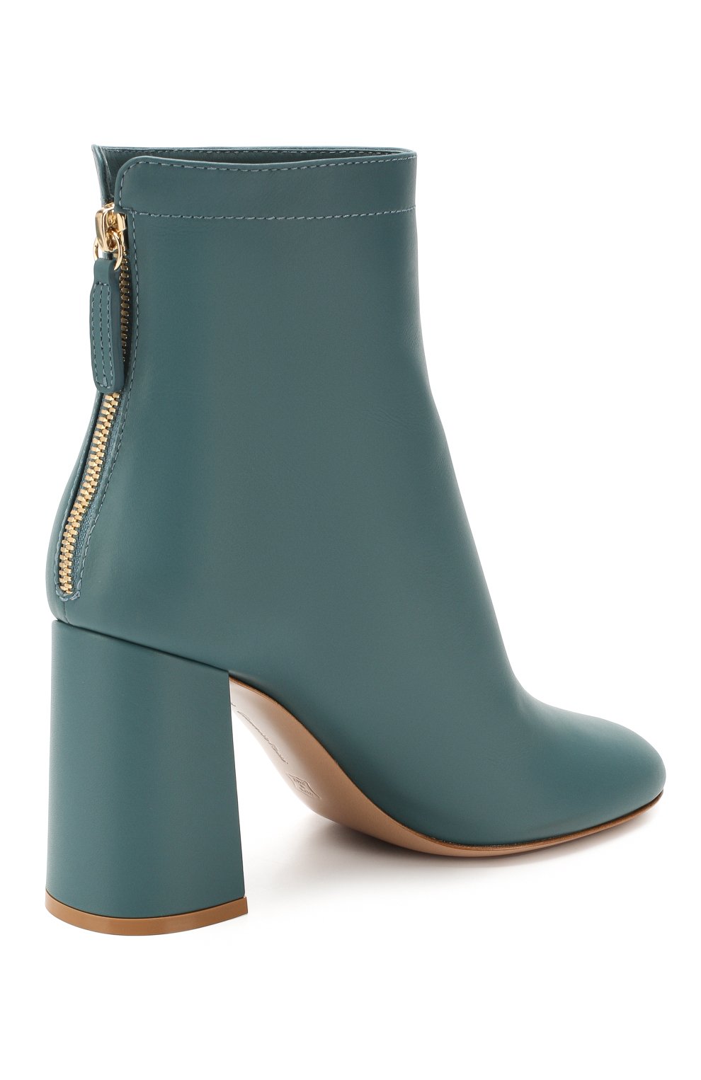 Кожаные ботильоны GIANVITO ROSSI голубого цвета по цене 121500 руб., арт. G73525.85RIC.VGIAMEL, фото 4 Кожаные ботильоны GIANVITO ROSSI, арт. G73525.85RIC.VGIAMEL, фото 4