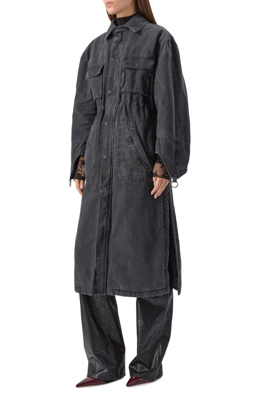 Парка с отделкой из овчины Blumarine 2J222W_SET Серый  2J222W_SET Фото 6