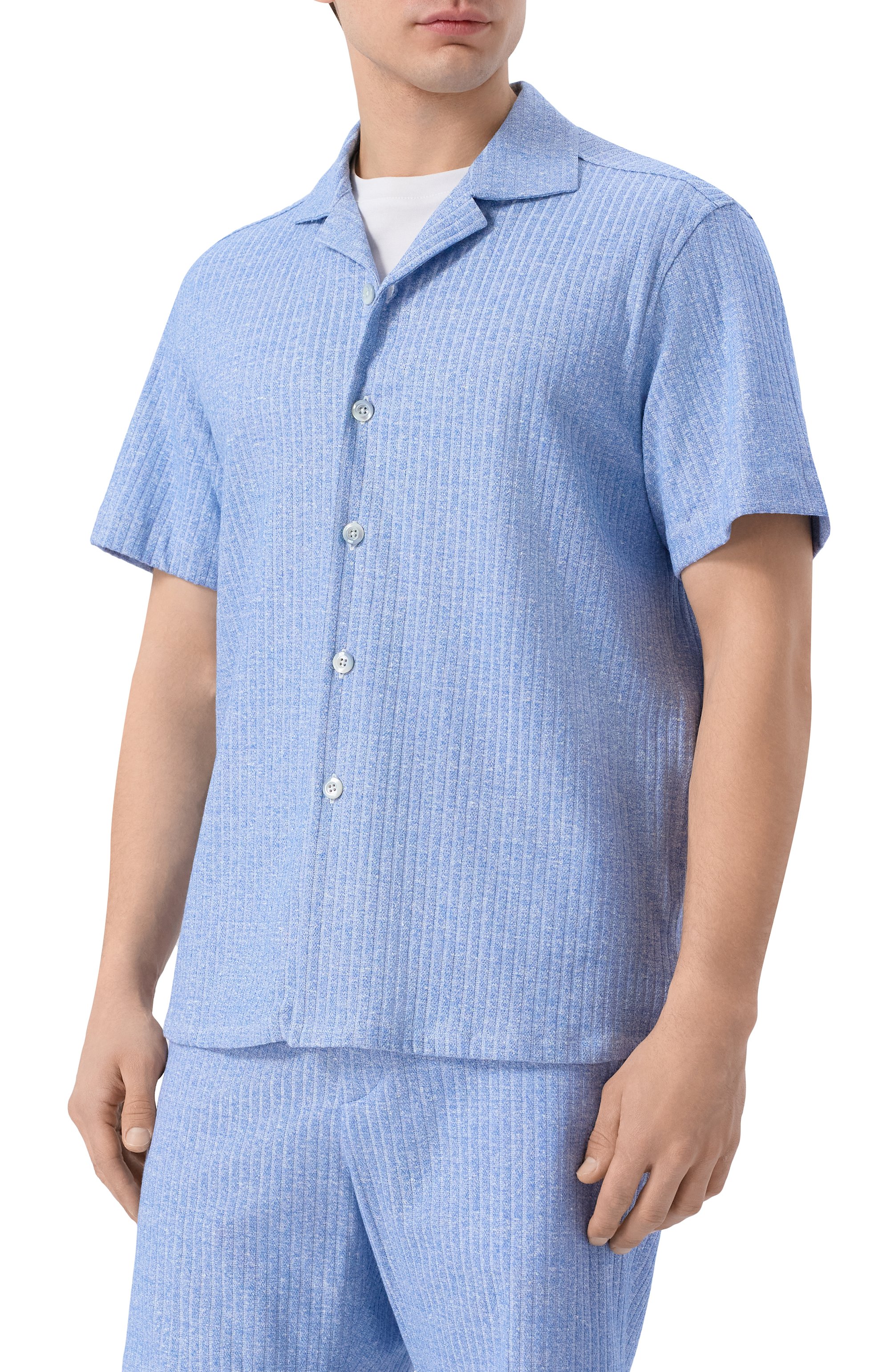 Рубашка изо льна и хлопка ANDREA CAMPAGNA, арт. HAVANA SHIRT/EE131, фото 3