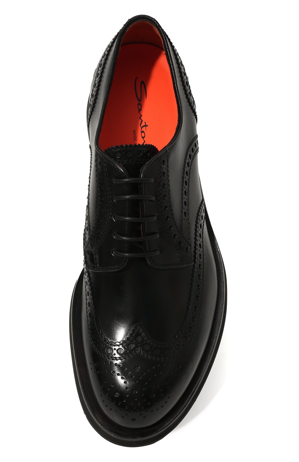 Кожаные дерби SANTONI черного цвета по цене 69550 руб., арт. MCCG17872JW2IPWEN01, фото 6 Кожаные дерби SANTONI, арт. MCCG17872JW2IPWEN01, фото 6
