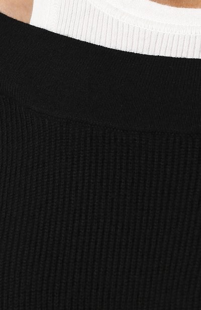 Шерстяное мини-платье с контрастным воротником ALEXANDERWANG.T, арт. 4K386018N3, фото 5