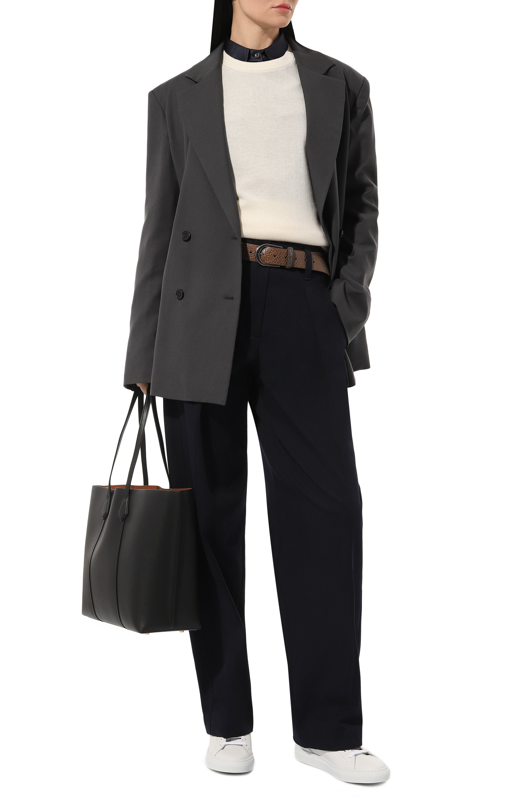 Кожаные кеды BRUNELLO CUCINELLI, арт. MZGSGB1217, фото 2